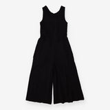 Jersey jumpsuit wide leg