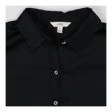Black Satin Blouse