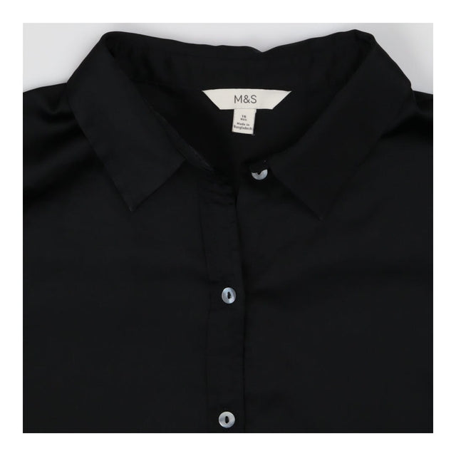 Black Satin Blouse