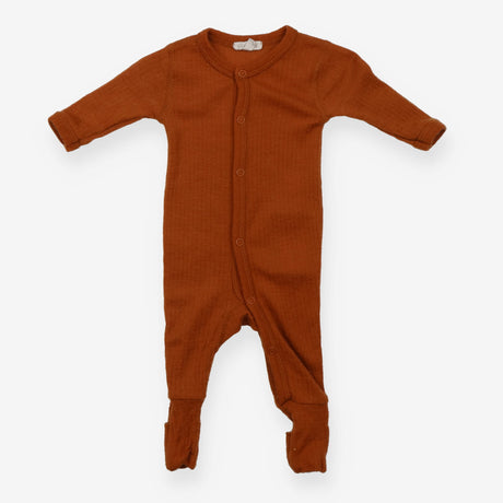 Siskin Sleepsuit Merino Wool - Rust