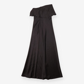 Bec + Bridge Black Strapless Foldover Neckline Mid