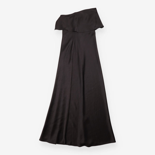Bec + Bridge Black Strapless Foldover Neckline Mid