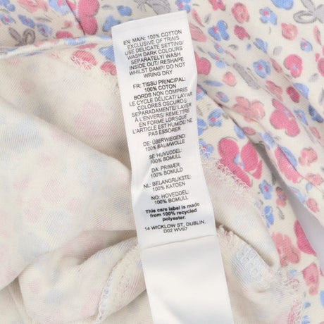 Dress LS flowers hedgehog rabbits pink blue