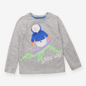 T-shirt Grey Snow Way