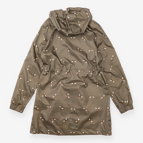 Right As Rain Waterproof Packaway Parka Bee Print 