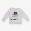 Sweatshirt grey bear red sunglasses