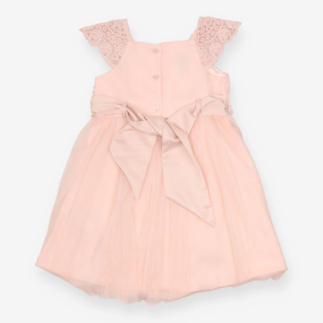 Dress pink lace top net skirt SS