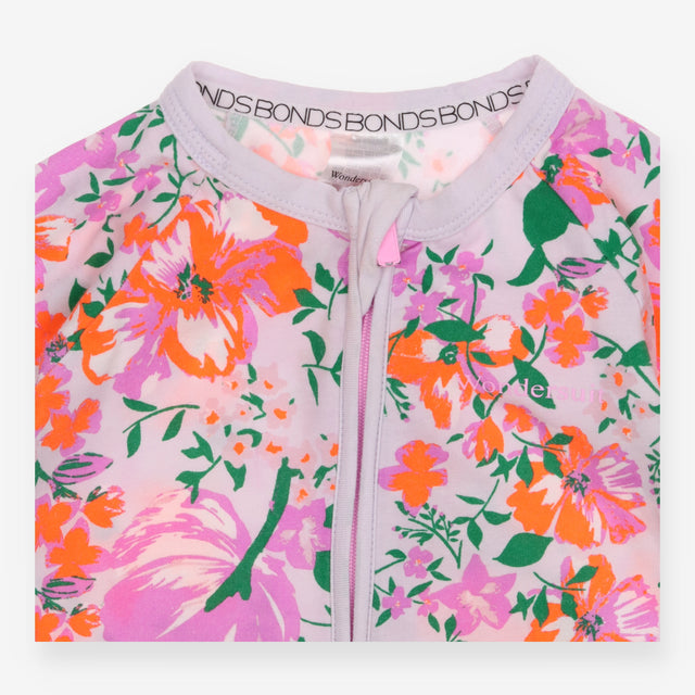 Wondersuit Purple Bright Flowers