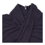 Navy Sleeveless Draped Cowl Neck Top