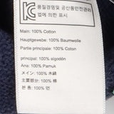 Navy knit sweater with sheep