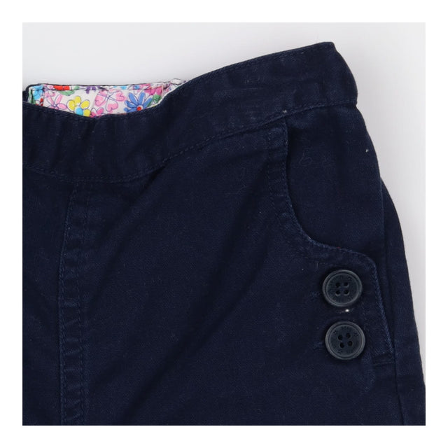 Shorts navy floral turn ups