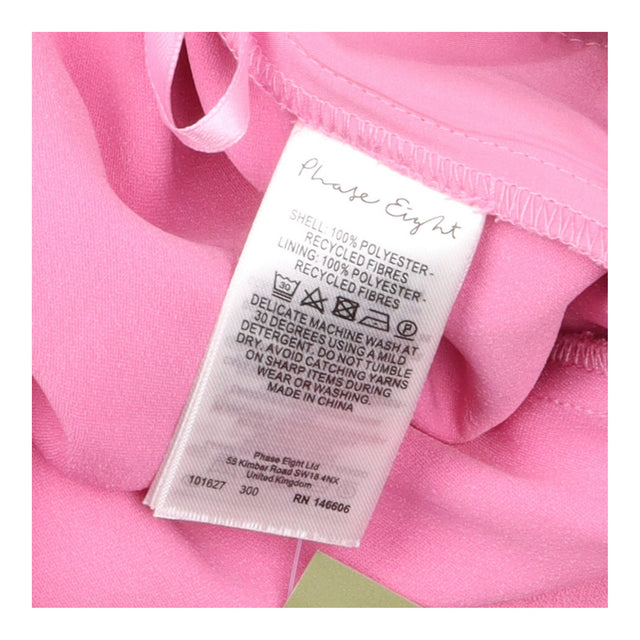 QUERY Wide Leg Trousers Pink Tailored High Waist