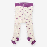 Tights purple crown and hearts