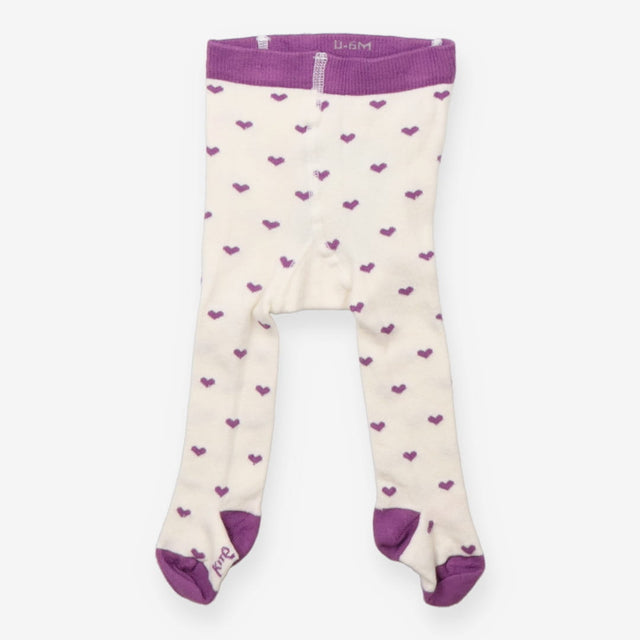 Tights purple crown and hearts