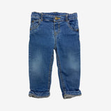 Lined baby jeans