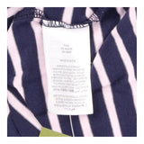 Top Navy Pink Stripe Short Sleeve Cotton T-Shirt
