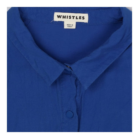 Midi Shirt Dress Cobalt Blue Collared