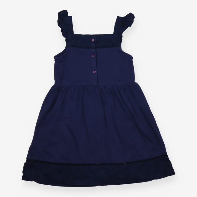Dress Sleeveless Navy Frill Straps