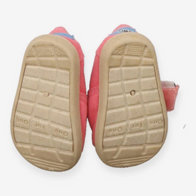 Toms pink velcro