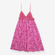 Bibico Pink Crochet Top Sun Dress Cotton Summer Bo
