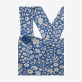 Dress pinafore style blue with birds