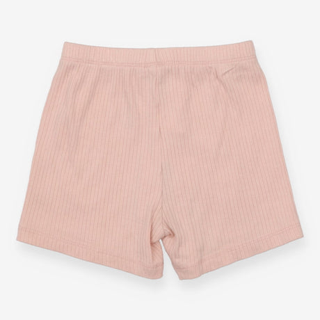 Pink Ribbed Shorts