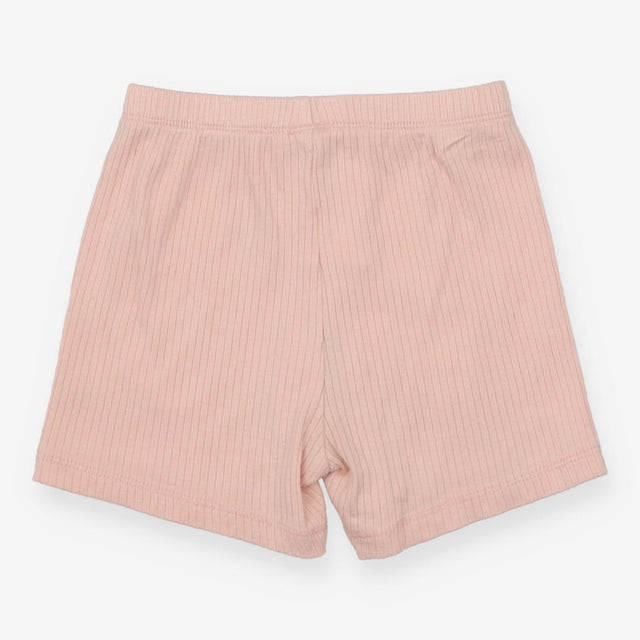 Pink Ribbed Shorts