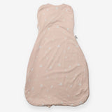 Sleeping bag pink white leaves