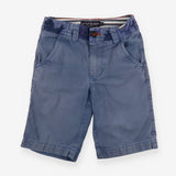 Blue shorts with camo waistband