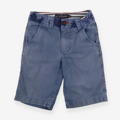 Blue shorts with camo waistband