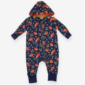Snuggle Suit Blue and Orange Red Panda