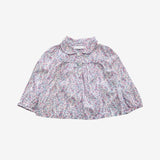 Blue and Pink Floral Blouse