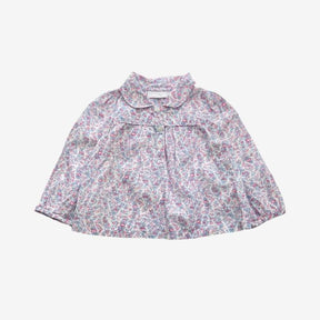 Blue and Pink Floral Blouse