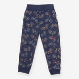 Joggers blue bicycles