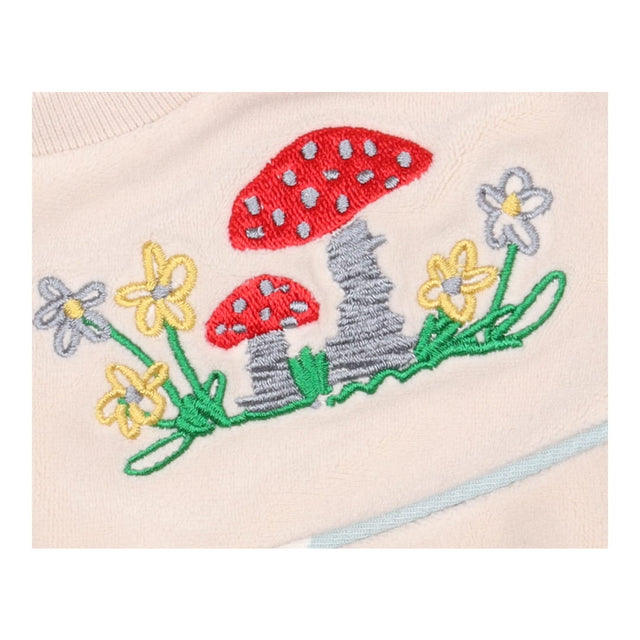 Outfit Sweater and Jogger Velour Cream Flowers and