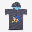 Cover up navy white stripe hood toucan