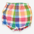 Colourful checked bubble shorts