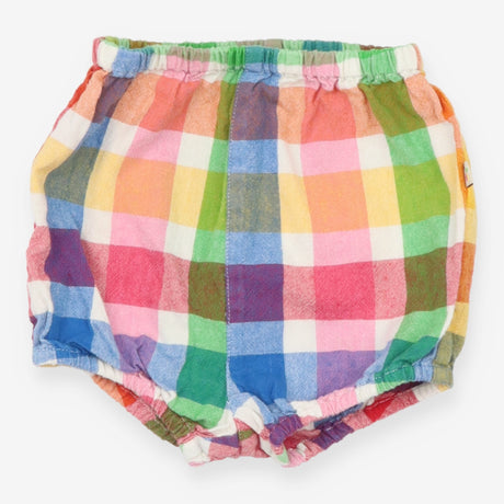 Colourful checked bubble shorts