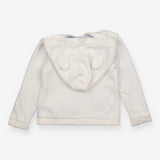 Cardigan Hooded White Peter Rabbit Blue Stripe 