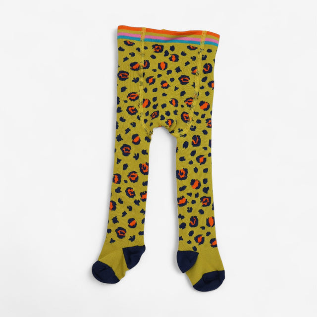 Tights Yellow Leopard Print