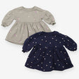 Dress sweater blue heart green floral 2pk