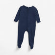 Navy Ribbed Zip Sleepsuit