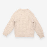 Cream Cable Knit Jumper with Sequins