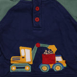 Navy Digger Applique Hoodie 