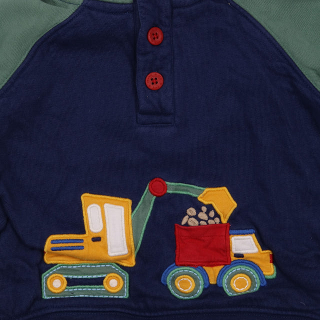 Navy Digger Applique Hoodie 
