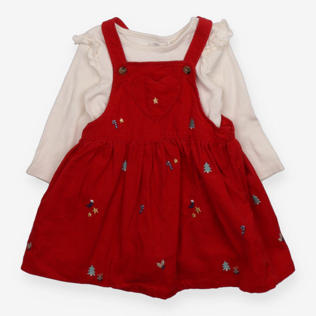 Red Candy Cane Pinafore and Bodysuit