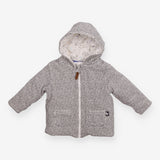 Coat white back spotted