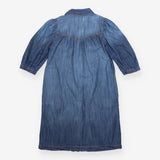 FatFace Blue Denim Puff 3/4 Sleeve Yoke Shirt Midi