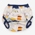 Swim nappy wrap white with boats