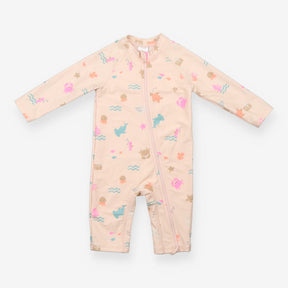 Sunsuit Peach with Sea Creatures 